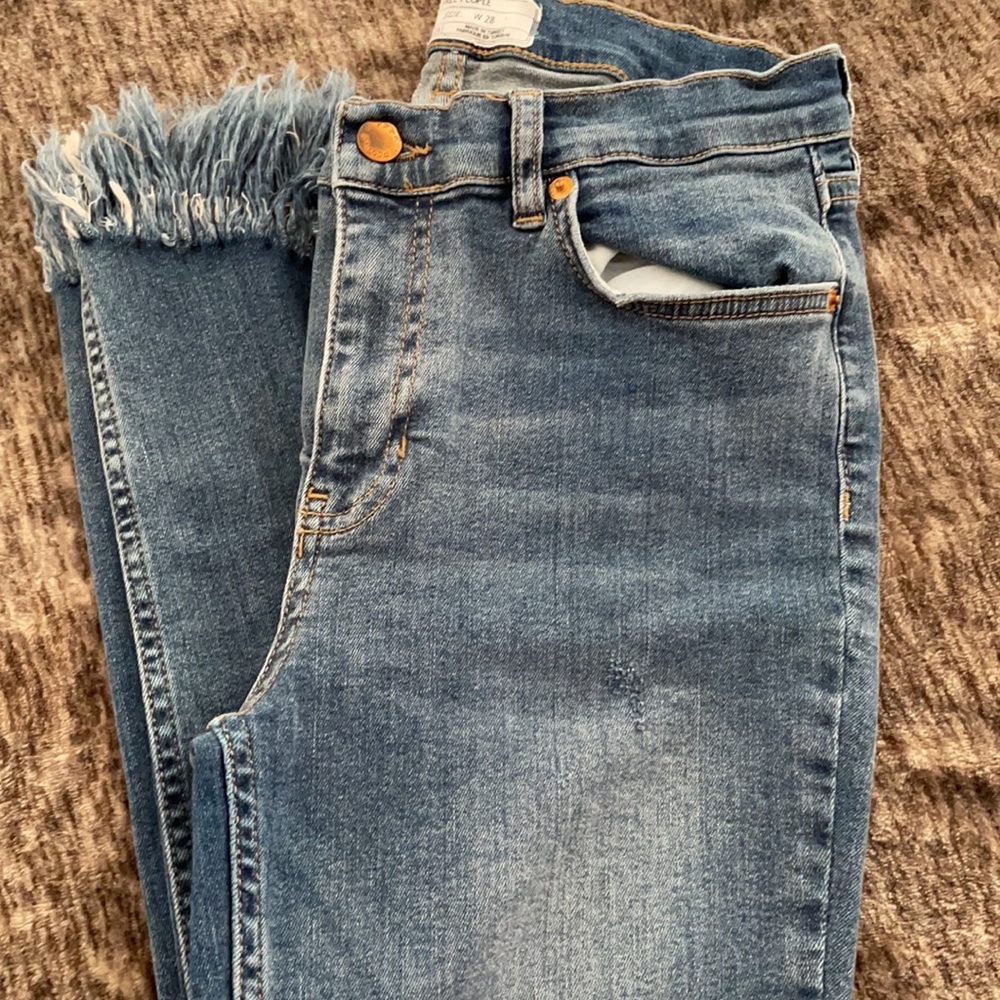 FreePeople fringe bottom.jeans